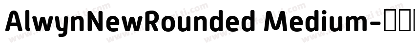 AlwynNewRounded Medium字体转换